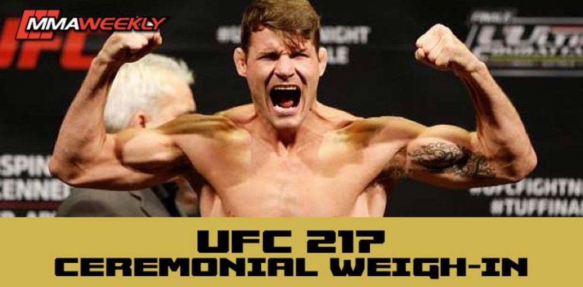 Watch The Ufc 217 Bisping Vs St Pierre Ceremonial Weigh In Live At 6 Pm Et