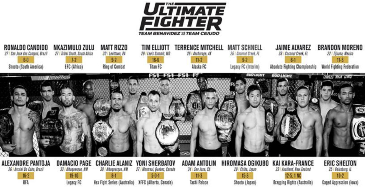 Cast of Champions Revealed for The Ultimate Fighter 24 - MMAWeekly