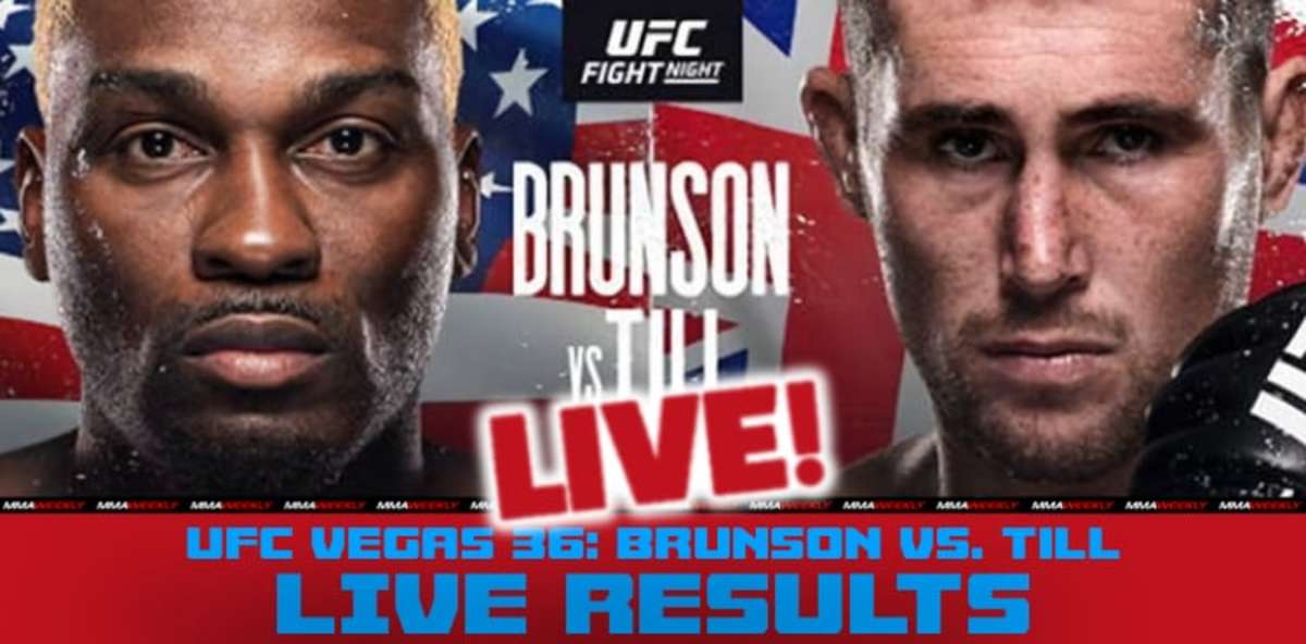 UFC Vegas 36 live results Derek Brunson vs. Darren Till MMAWeekly