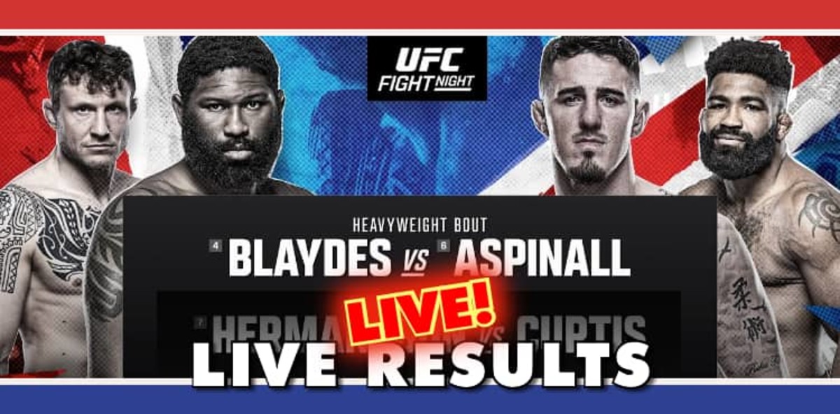 UFC London Live Results Curtis Blaydes vs. Tom Aspinall MMAWeekly