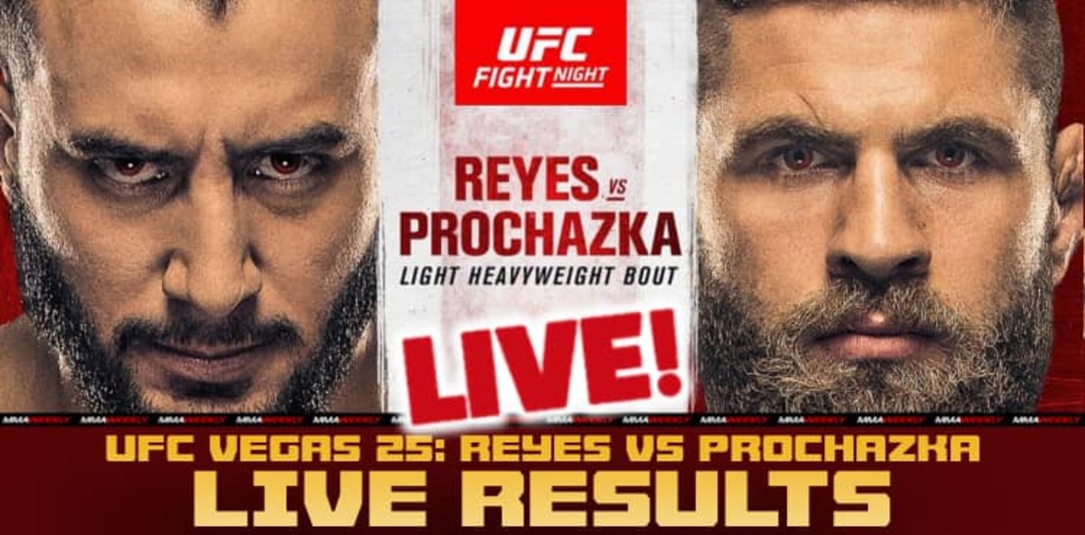 UFC Vegas 25 live results: Dominick Reyes vs. Jiri Prochazka ...