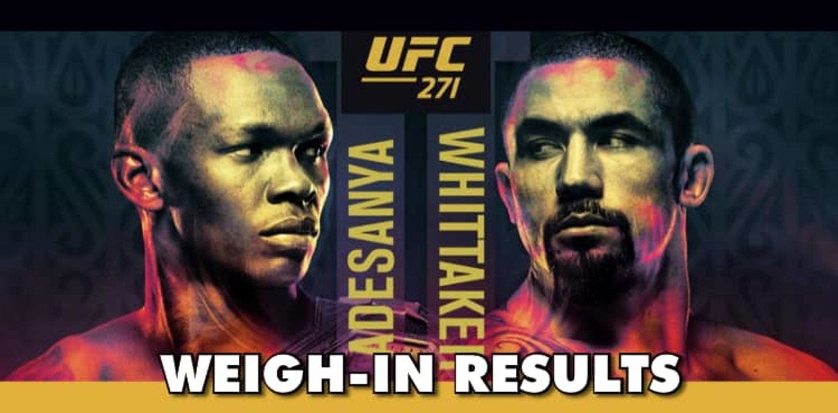 UFC 271: Adesanya Vs. Whittaker 2 Weigh-in Results And Video ...