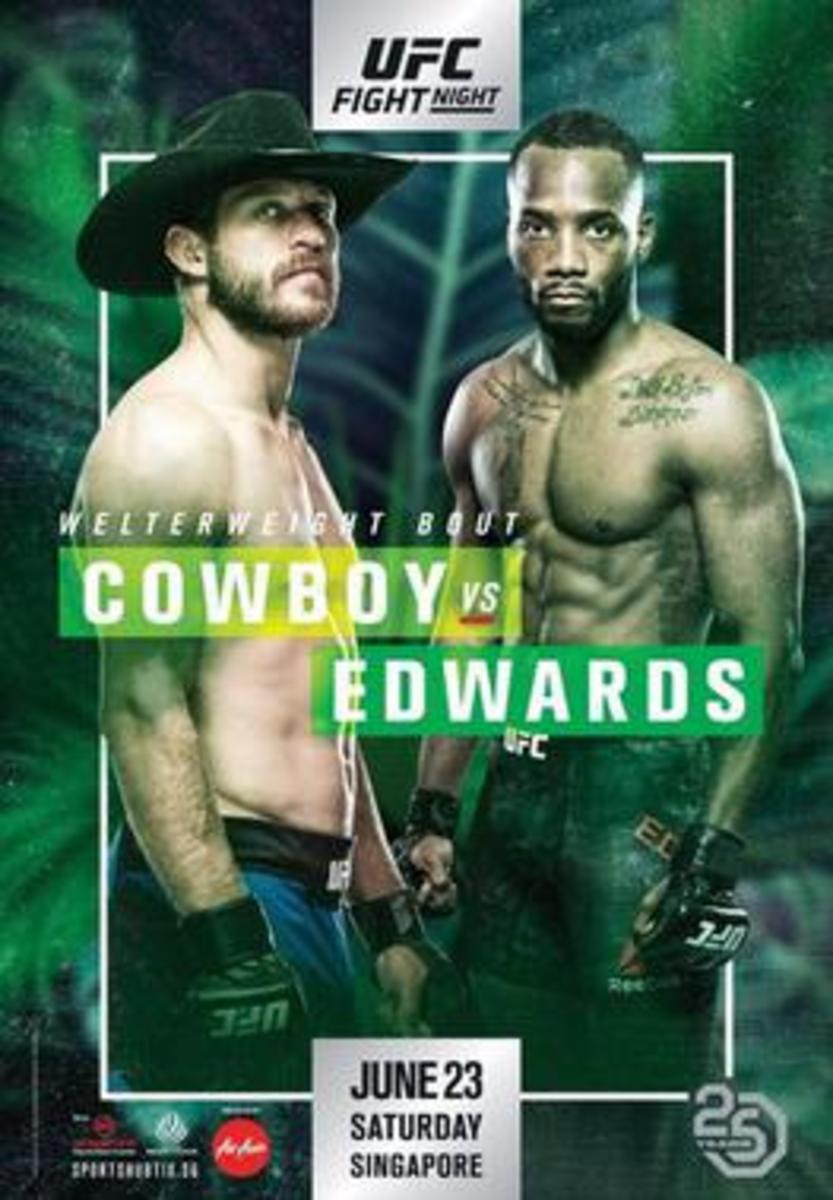 UFC Fight Night 132 Cowboy vs. Edwards Fight Card (Singapore