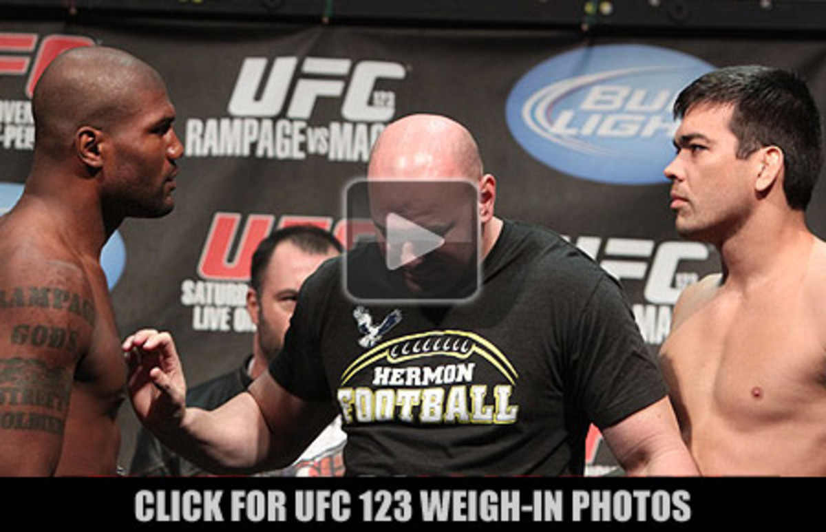 UFC 123: Rampage Vs. Machida Weigh-In Photos - MMAWeekly.com | UFC And ...