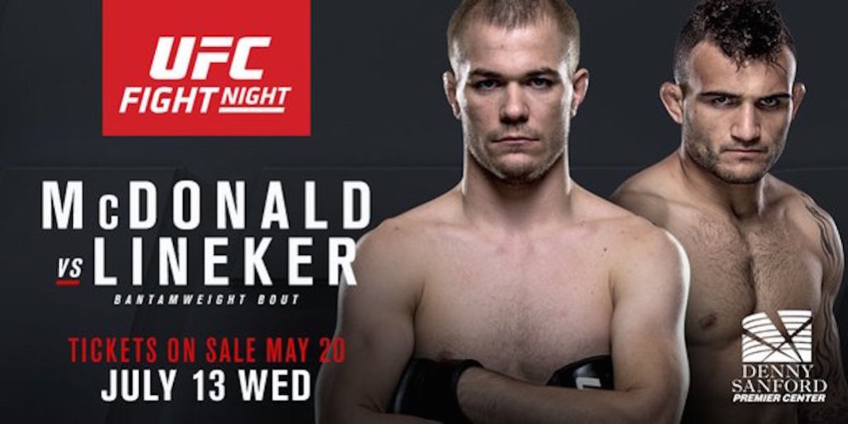 UFC Fight Night 91: McDonald vs. Lineker Event Page and Fight Card ...