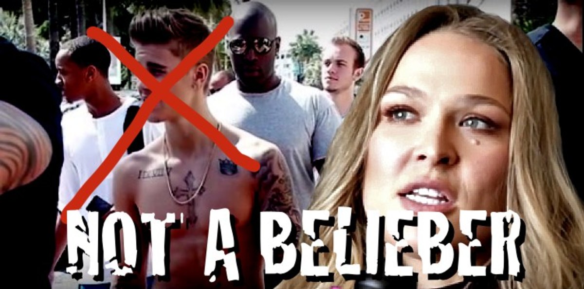 Video Ronda Rousey Not A Belieber After Justin Bieber Snubbed Her Little Sister