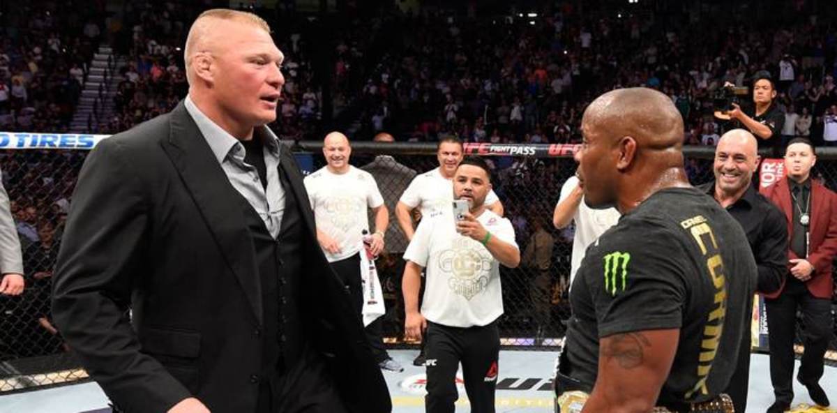 Brock Lesnar and Daniel Cormier Nearly Come to Blows at UFC 226 ...