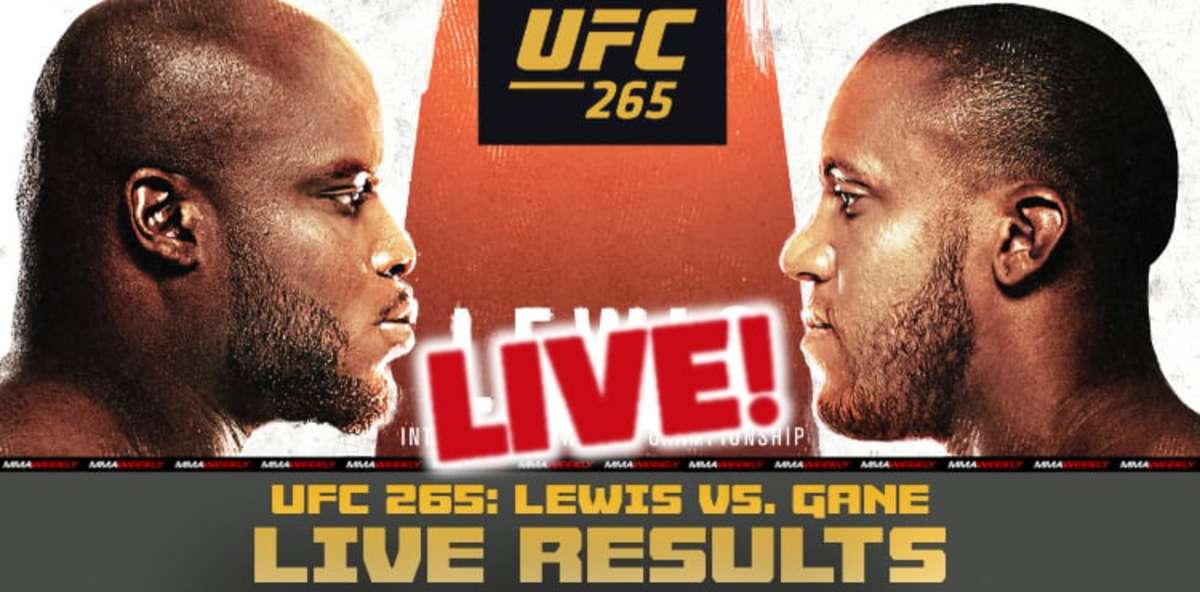 Ufc 265 Live Results Derrick Lewis Vs Ciryl Gane Ufc And Mma News Results 