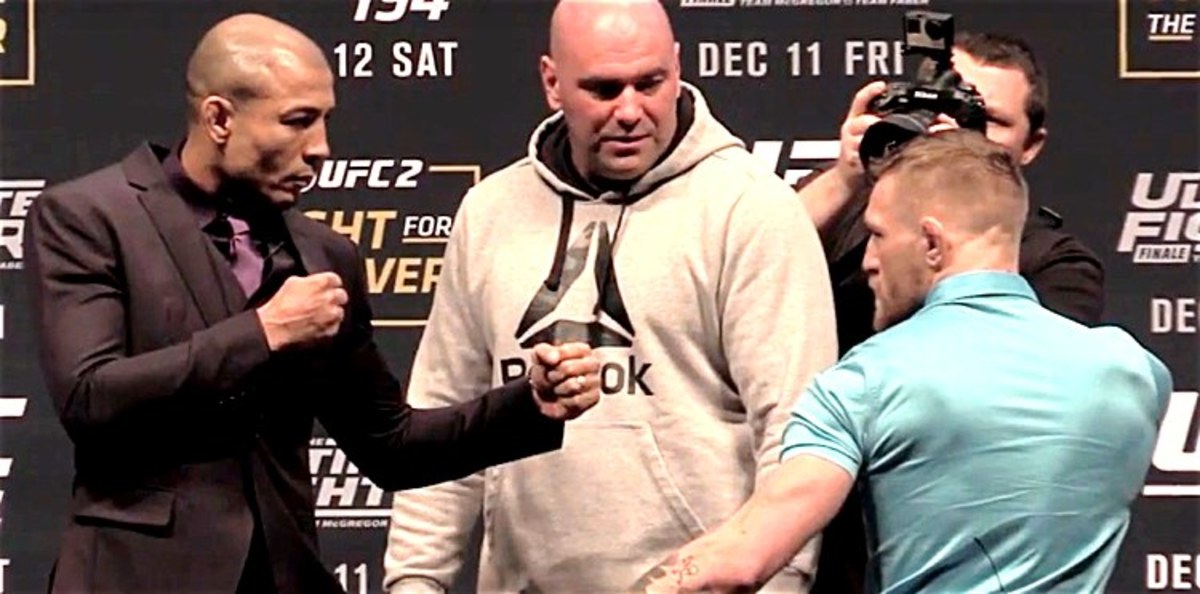 UFC 194: Aldo vs. McGregor & TUF 22 Finale Press Conference Face-Off ...