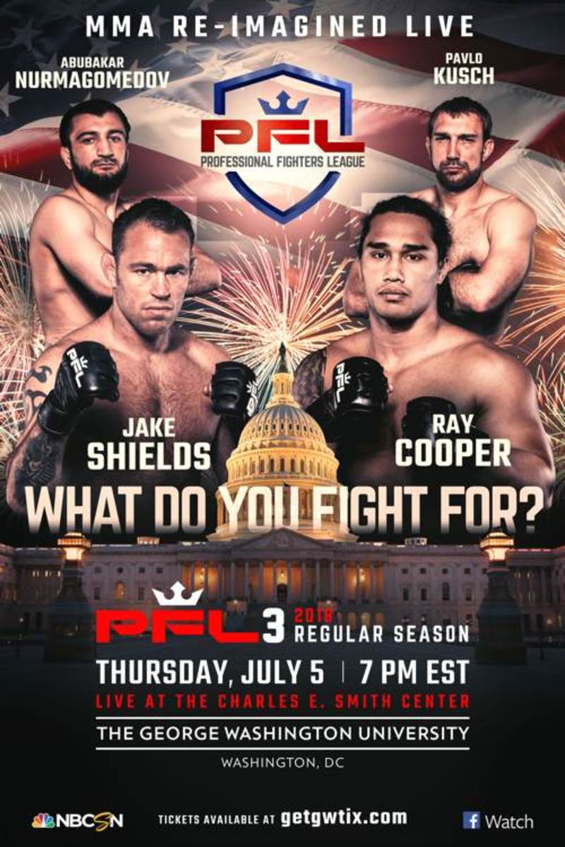 Professional Fighters League (PFL) Welterweight and Middleweight Fighters  Ready for Their First Regular Season Fight in the Nation's Capital