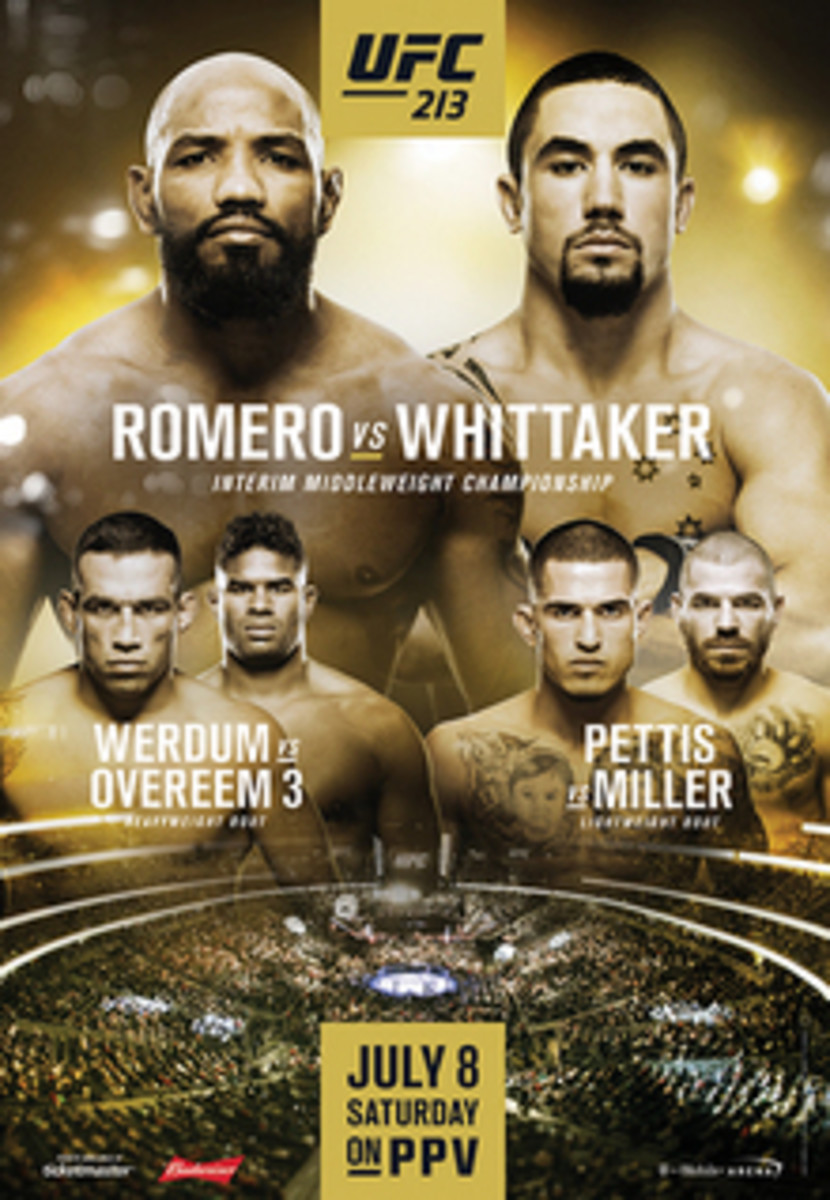 UFC 213 Romero vs. Whittaker UPDATED Fight Card UFC