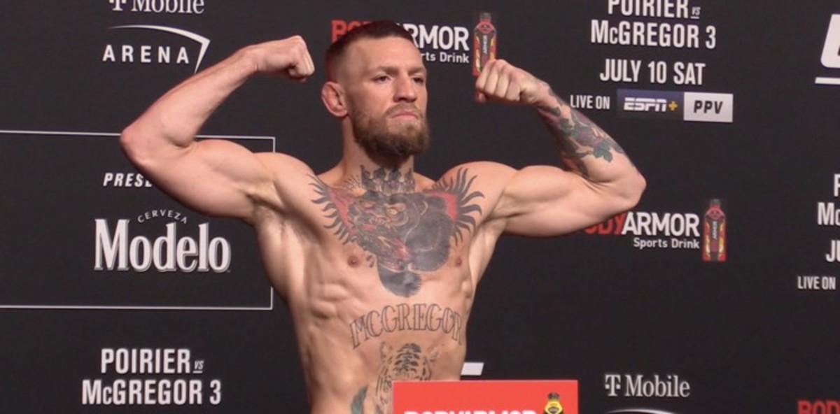 UFC 264 Official Weigh in Dustin Poirier vs. Conor McGregor 3