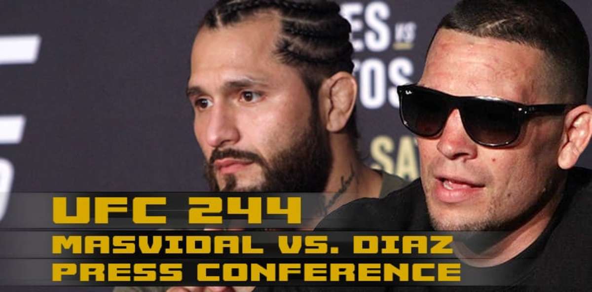 UFC 244: Nate Diaz vs. Jorge Masvidal New York press conference (video ...