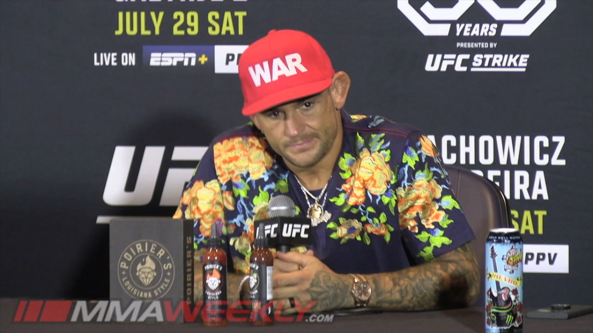 Dustin Poirier REACTS to LOSS- Heartbroken | UFC 291 Press Conference ...