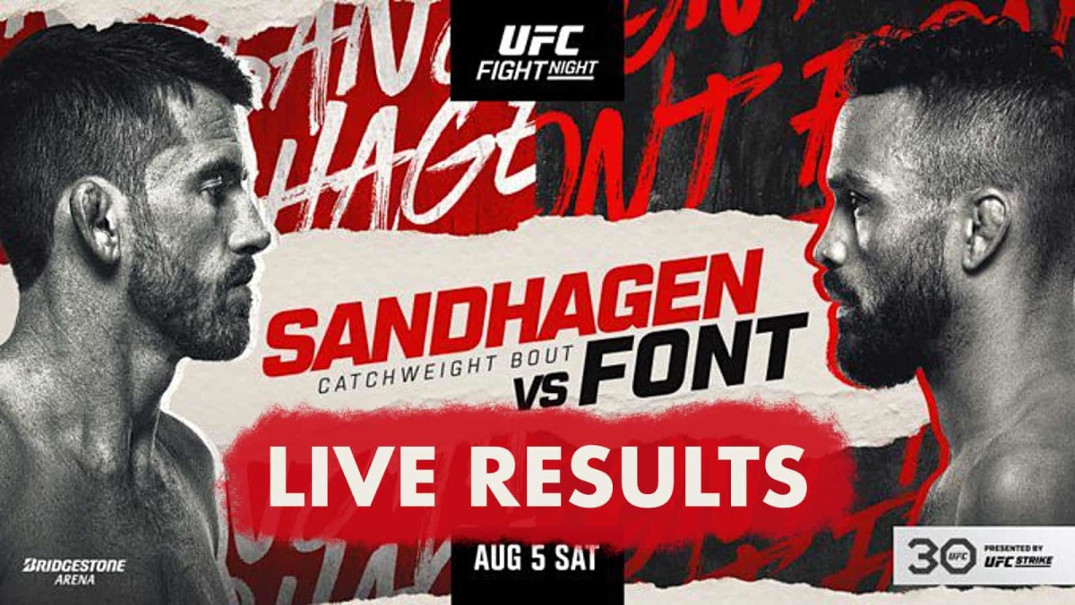 UFC Nashville Live Results Sandhagen vs. Font UFC