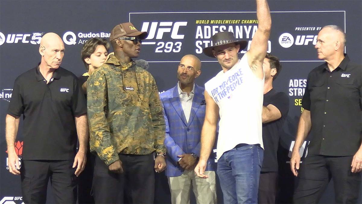 UFC 293 Pre-fight Press Conference Face-Off Video - MMAWeekly.com | UFC ...