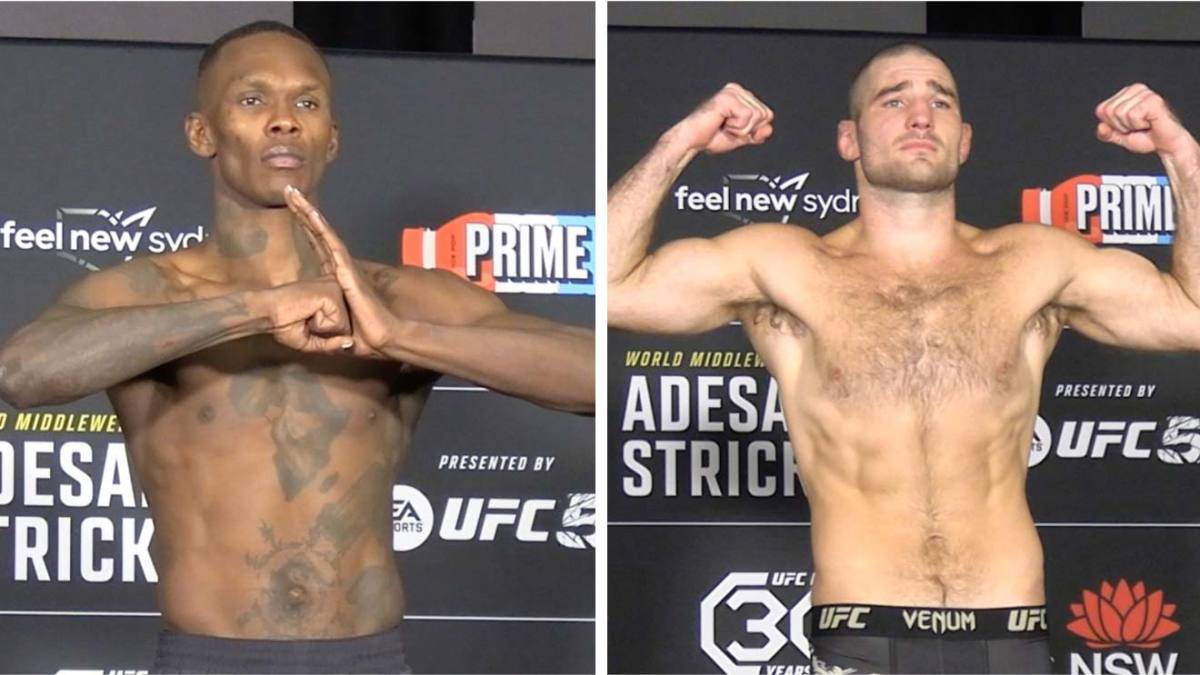 Ufc 293 Official Weigh Ins Israel Adesanya Vs Sean Strickland Video Ufc And 