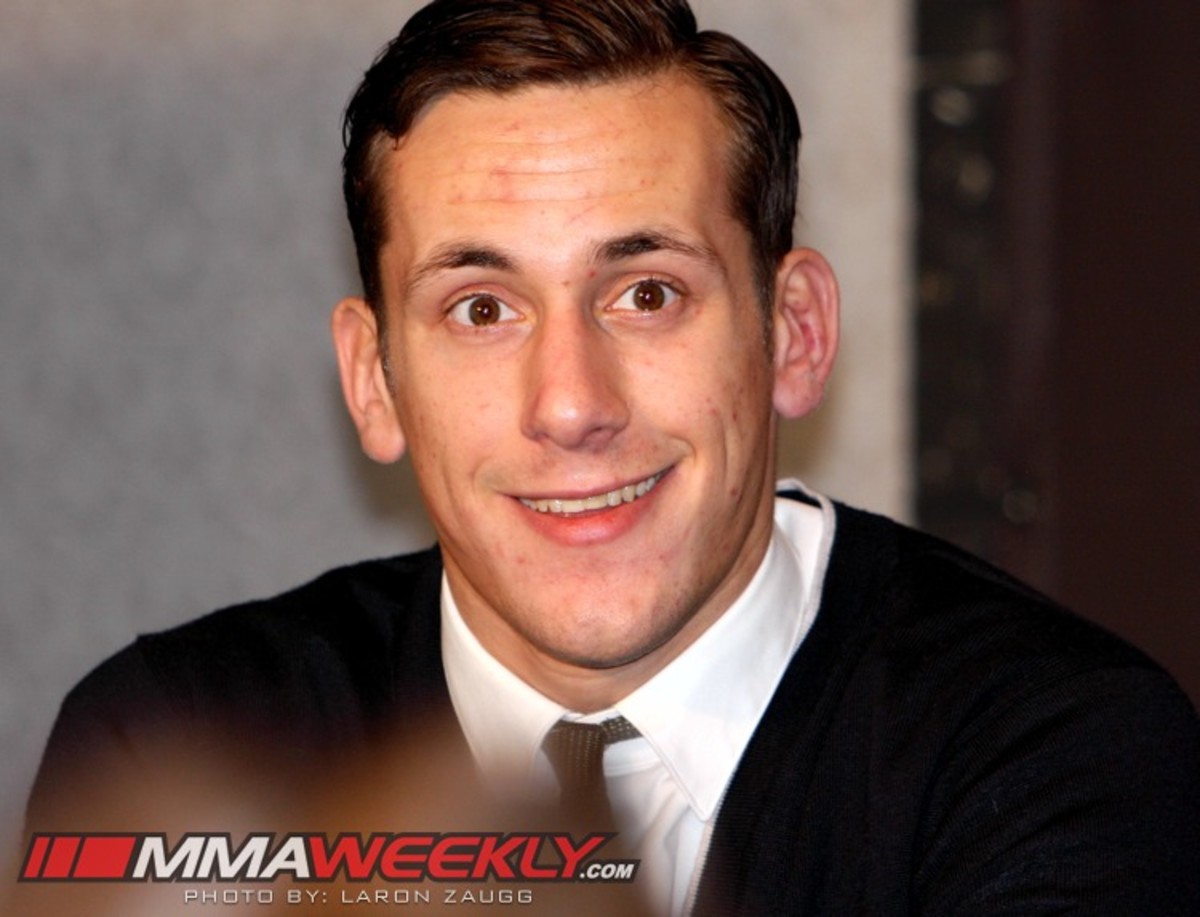 Mike Ricci at the TUF 16 Finale Post-Fight Press Conference (UFC Video ...