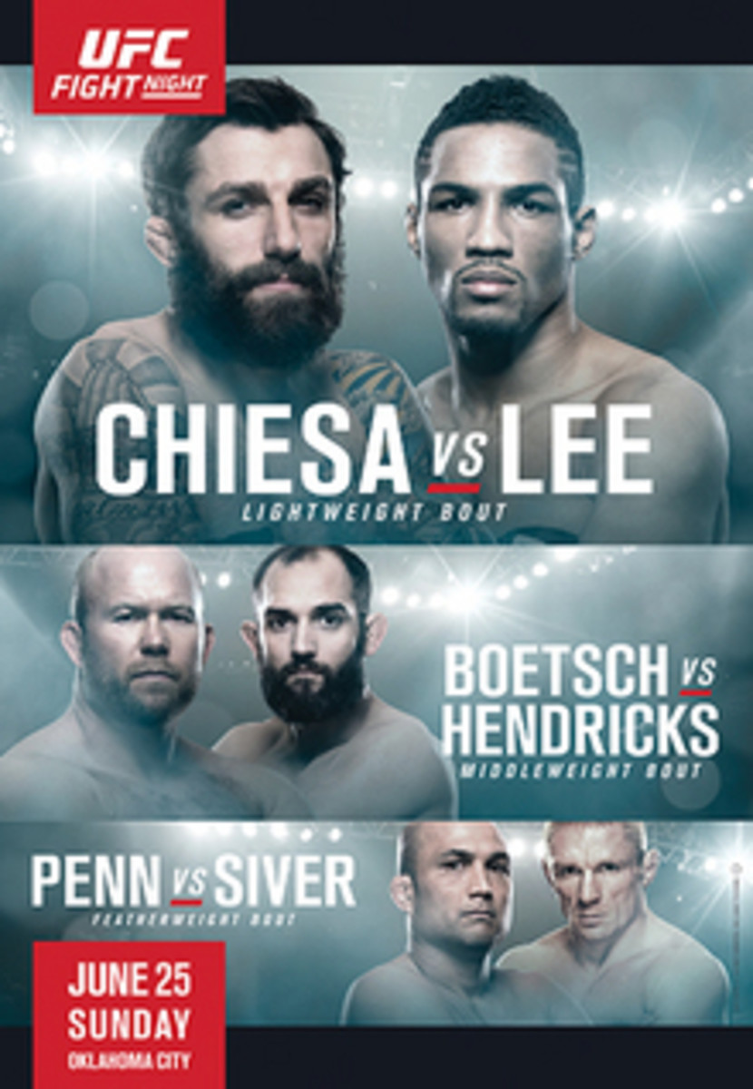 UFC Fight Night 112: Chiesa vs. Lee Oklahoma City Fight Card ...